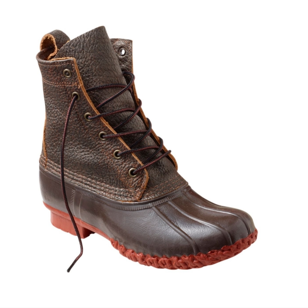 Women's L.L.Bean Bean Boots, 8" Bison Brown Leather